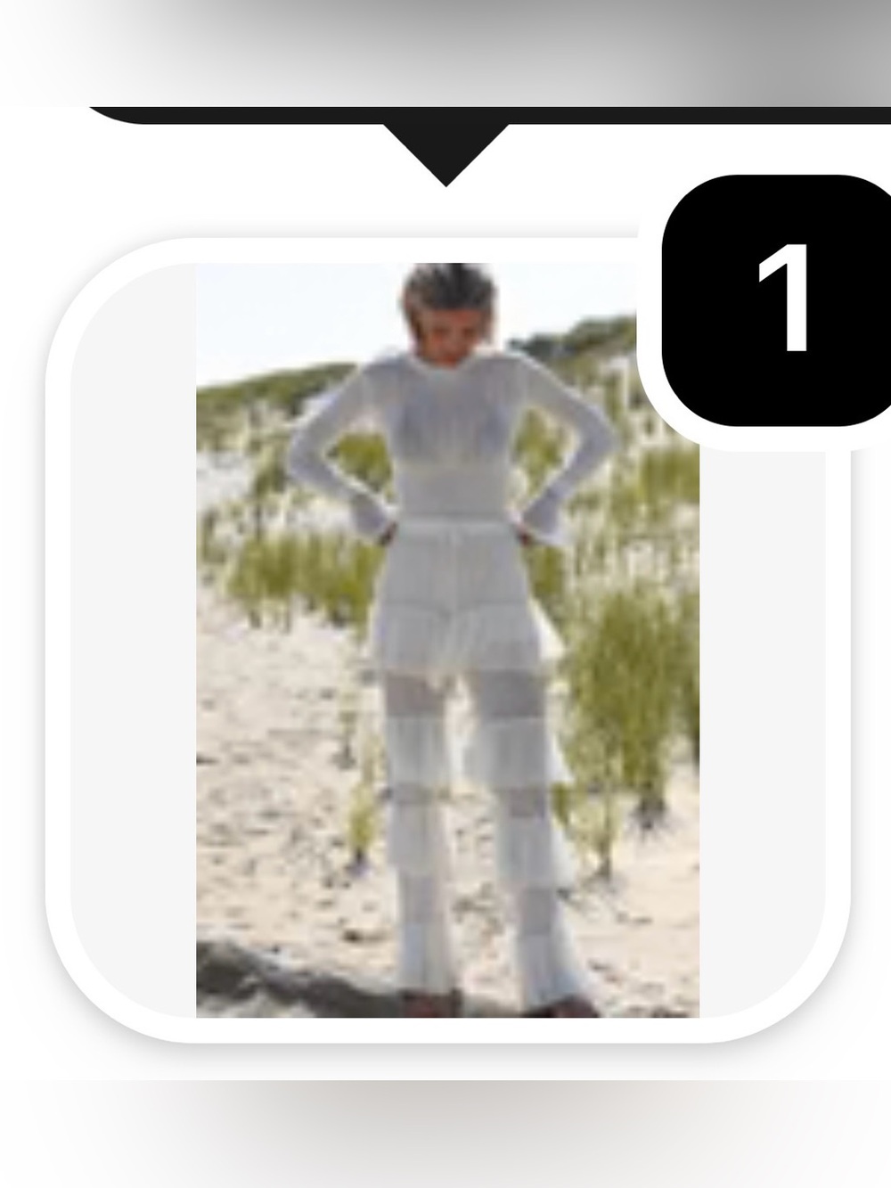 Kids Cream Ruffle Layered Leggings